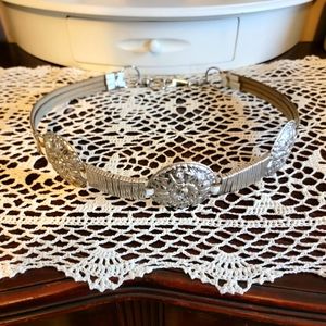 Gorgeous Statement Belt - Leather and Silver